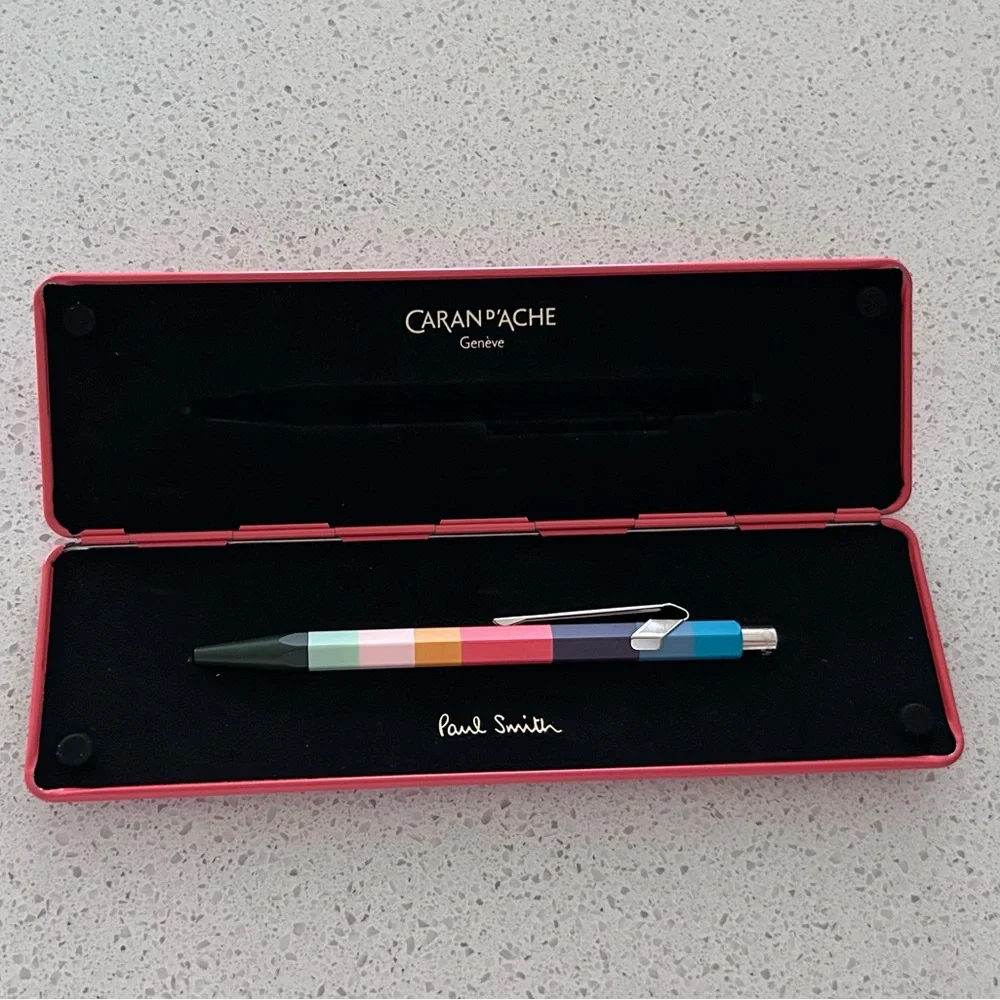 Caran d'Ache + Paul Smith 3rd Edition 849 Ballpoint Pen Coral Pink Case In US